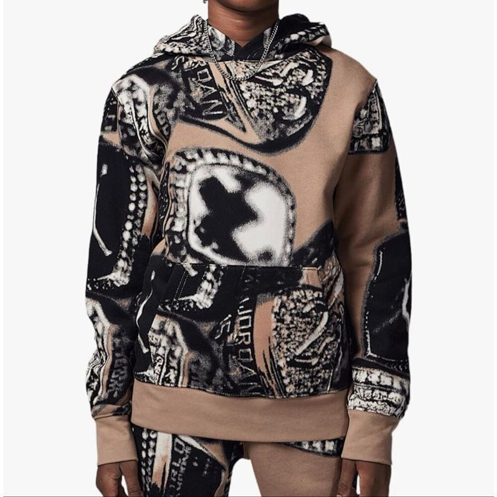 #620. Jordan NWT YOUTH MVP Desert Camo Pullover Hoodie